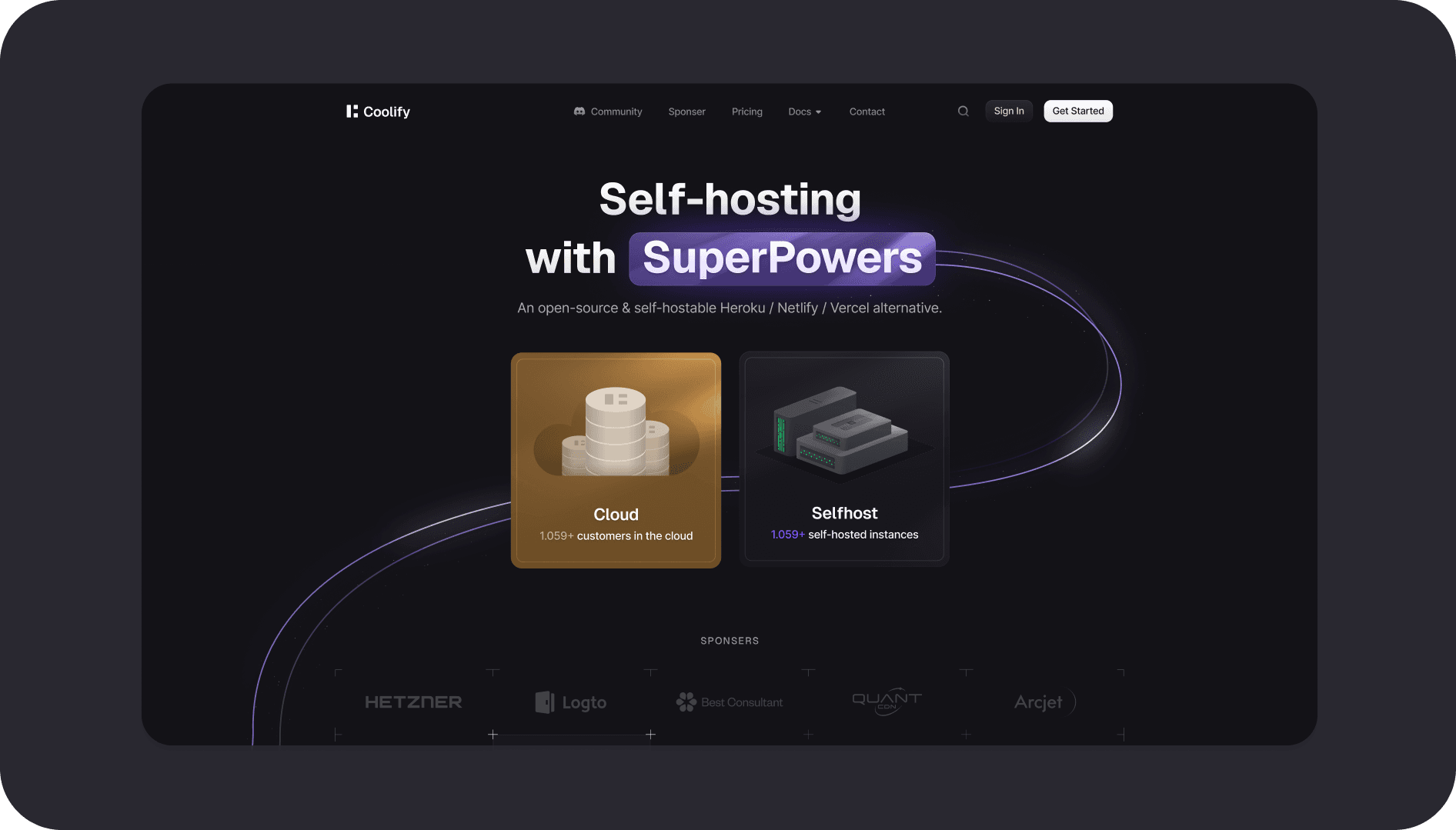 Coolify website